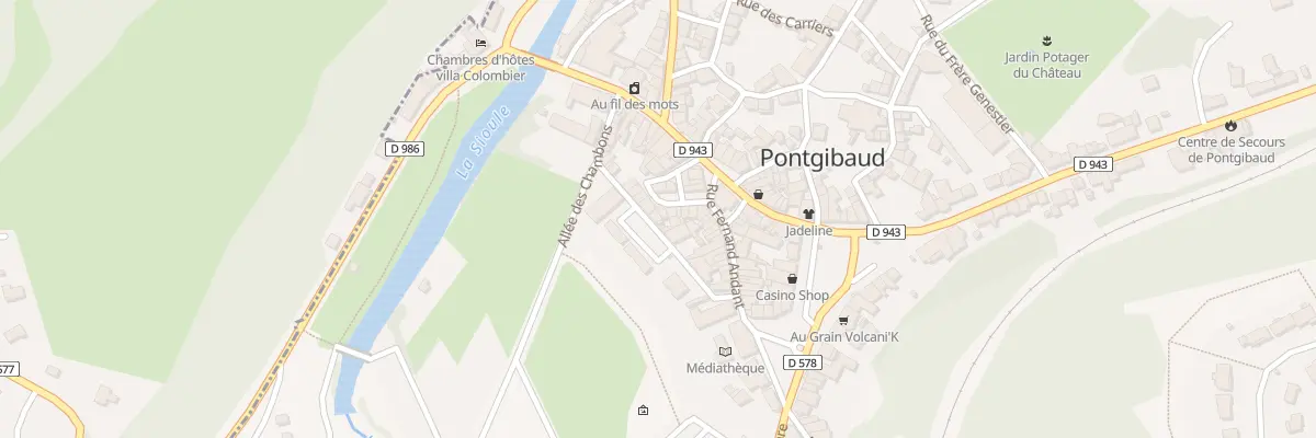 Plan du 3 Rue des Anciens d’Afn à Pontgibaud