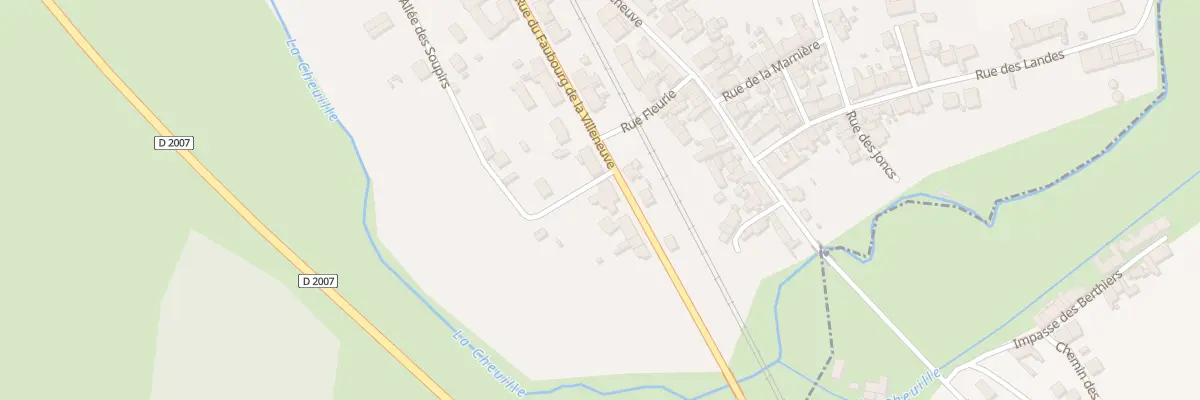 Plan du 7 Rue du Fbg de la Villeneuve à Bonny-sur-Loire