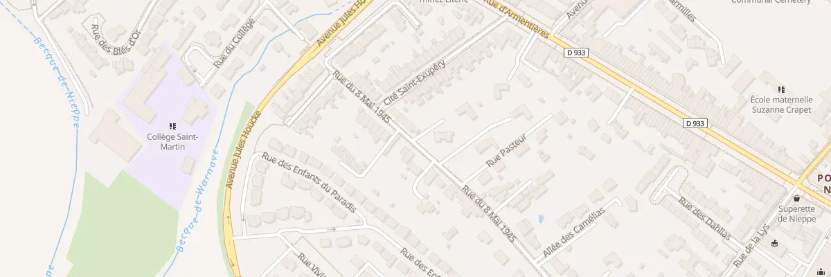 Plan du 360 Rue du 8 Mai 1945 à Nieppe