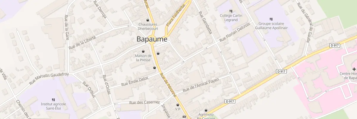 Plan du 10 Pl Sadi Carnot à Bapaume