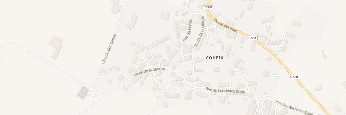 Plan du 10 Rte de la Miouze Vge Coheix à Mazaye