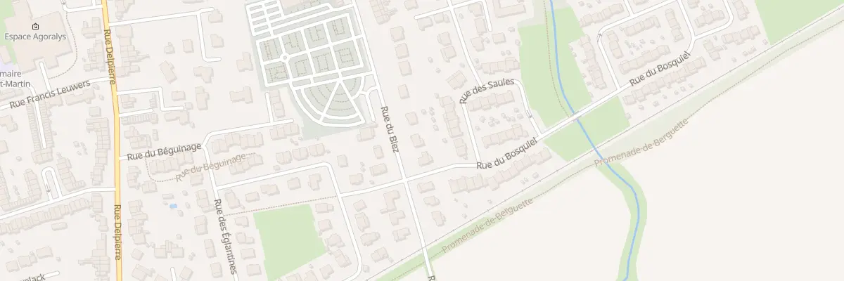 Plan du 385 Rue du Biez à Erquinghem-Lys