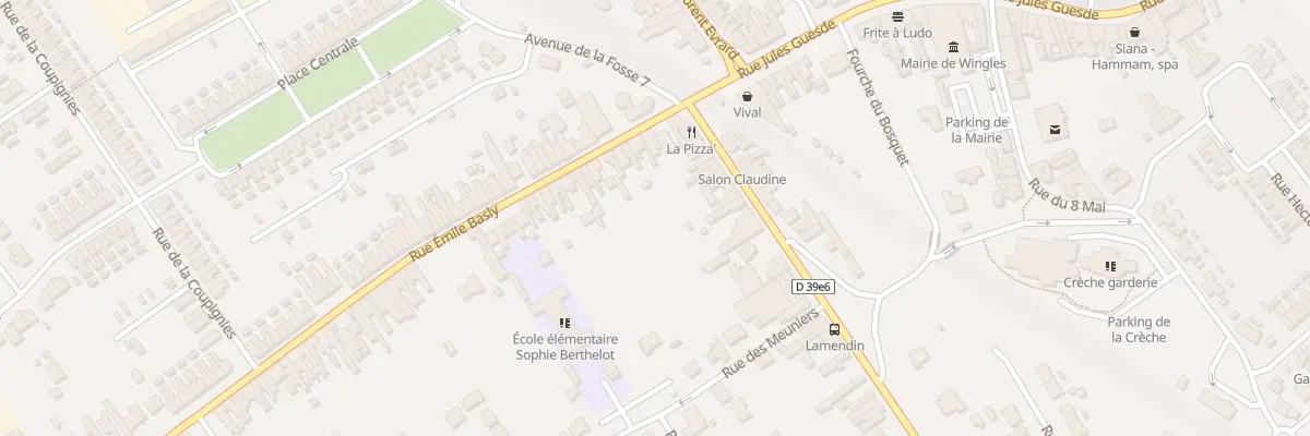 Plan du 10 Rue Arthur Lamendin à Wingles