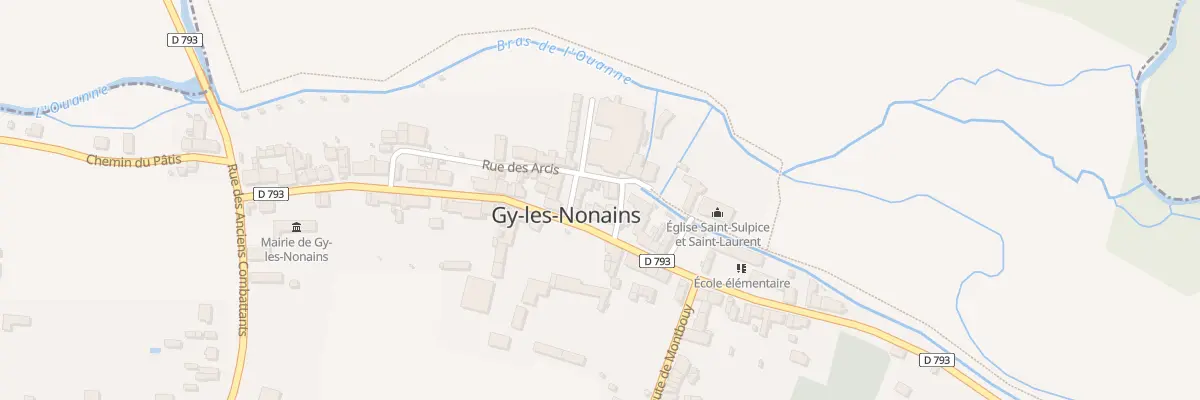 Plan du 90 Rue Grande Rue à Gy-les-Nonains