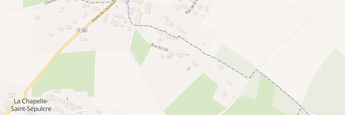 Plan du 218 Rue du Val à La Chapelle-Saint-Sépulcre