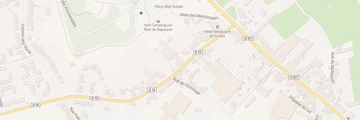 Plan du 11 Rue du Général Leclerc à Bapaume