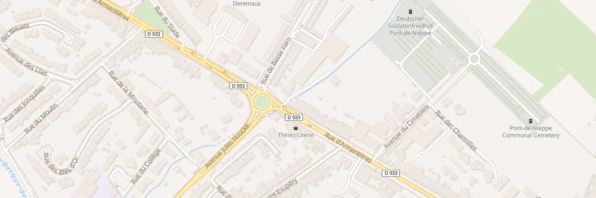 Plan du 957 Rue d’Armentieres à Nieppe