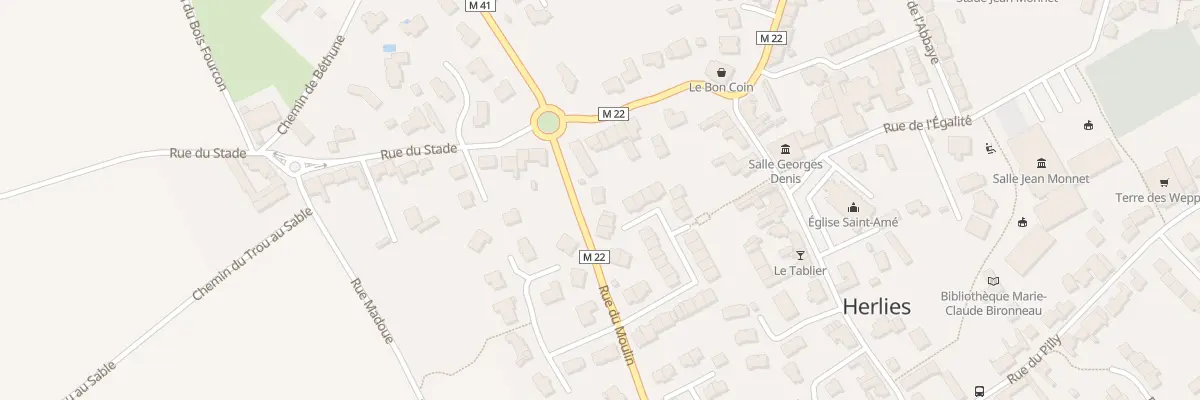 Plan du 40B Rue de Villemoine à Herlies