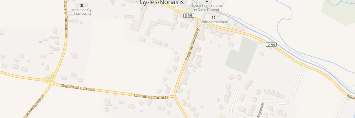 Plan du 120 Rte de Montbouy à Gy-les-Nonains
