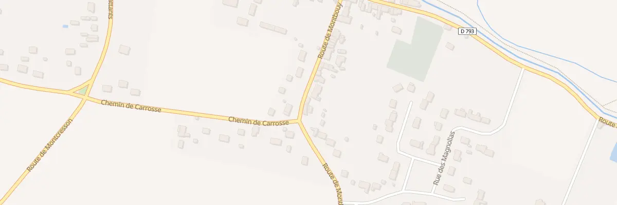 Plan du 185 Rte de Montbouy à Gy-les-Nonains