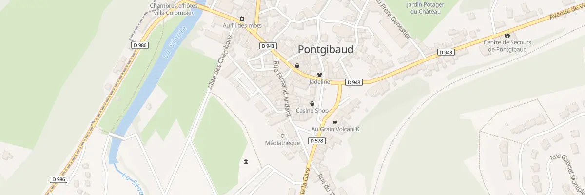 Plan du 5 Rue Fernand Andant à Pontgibaud