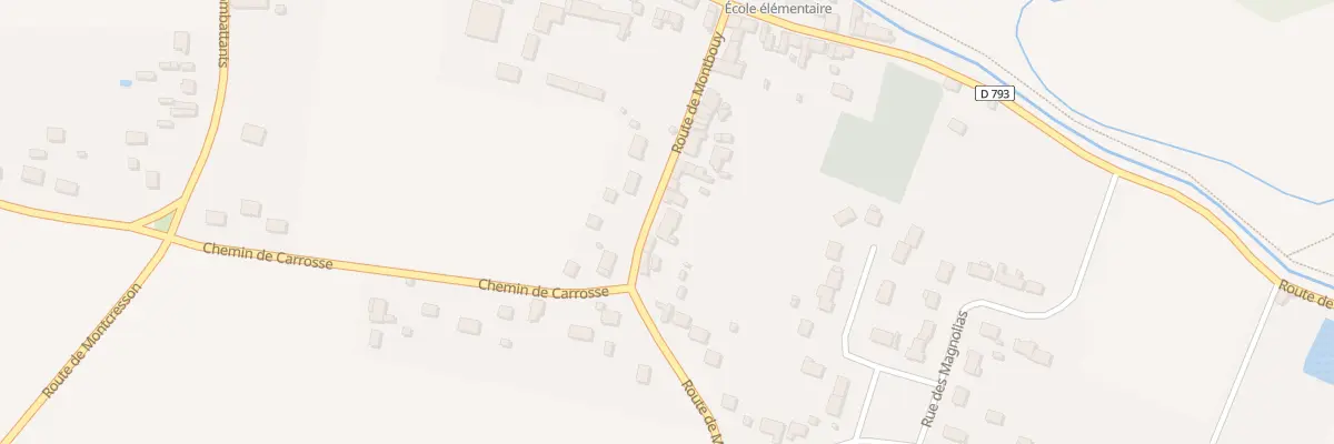 Plan du 169 Rte de Montbouy à Gy-les-Nonains