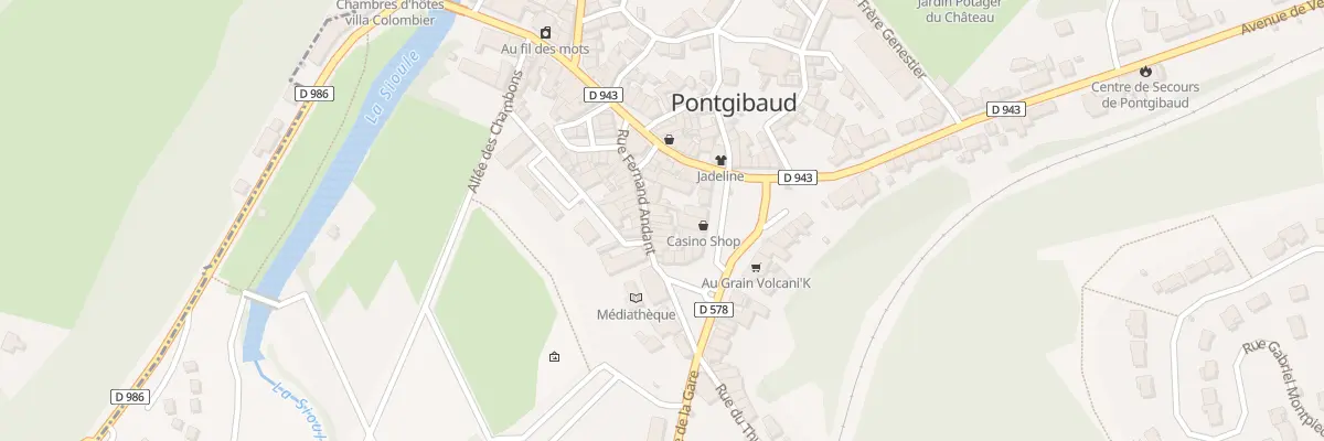 Plan du 7 Rue Fernand Andant à Pontgibaud