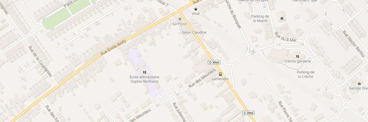Plan du 20 Rue Arthur Lamendin à Wingles