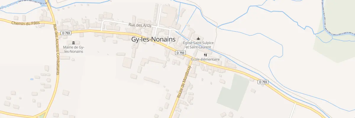Plan du 33 Grande Rue à Gy-les-Nonains