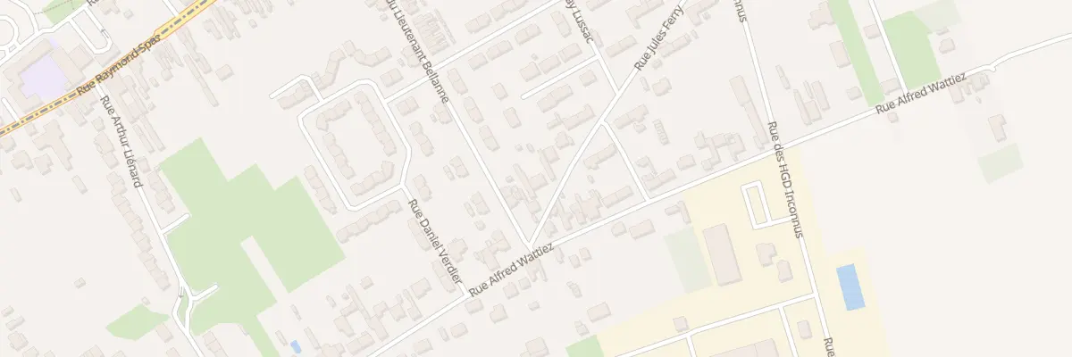 Plan du 3 Rue Jules Ferry à Loison-sous-Lens