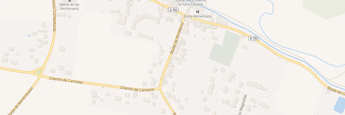 Plan du 117 Rte de Montbouy à Gy-les-Nonains