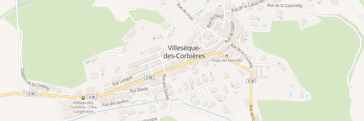 Plan du 1 Rue Longue à Villesèque-des-Corbières