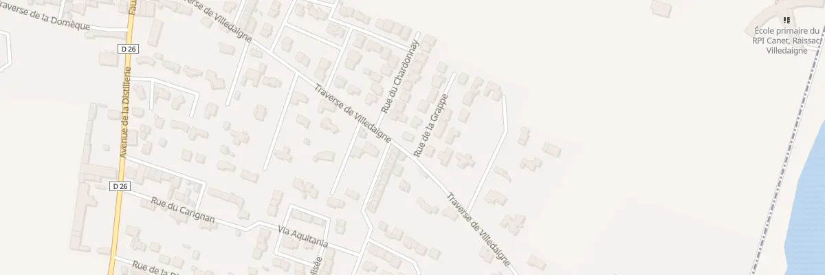 Plan du 1 Rue de la Grappe à Canet