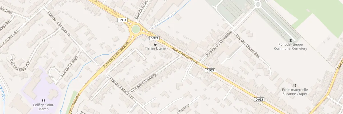 Plan du 1022 Rue d’Armentieres à Nieppe