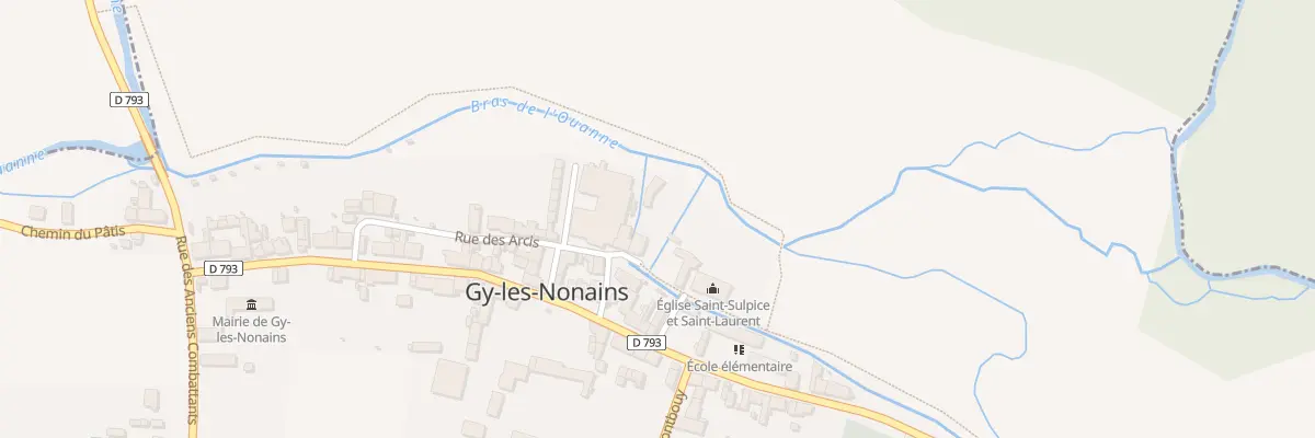 Plan du 44 Rue des Arcis à Gy-les-Nonains