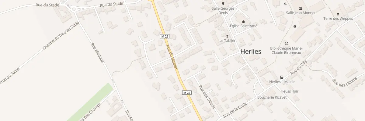 Plan du 4 Rue de Villemoine à Herlies