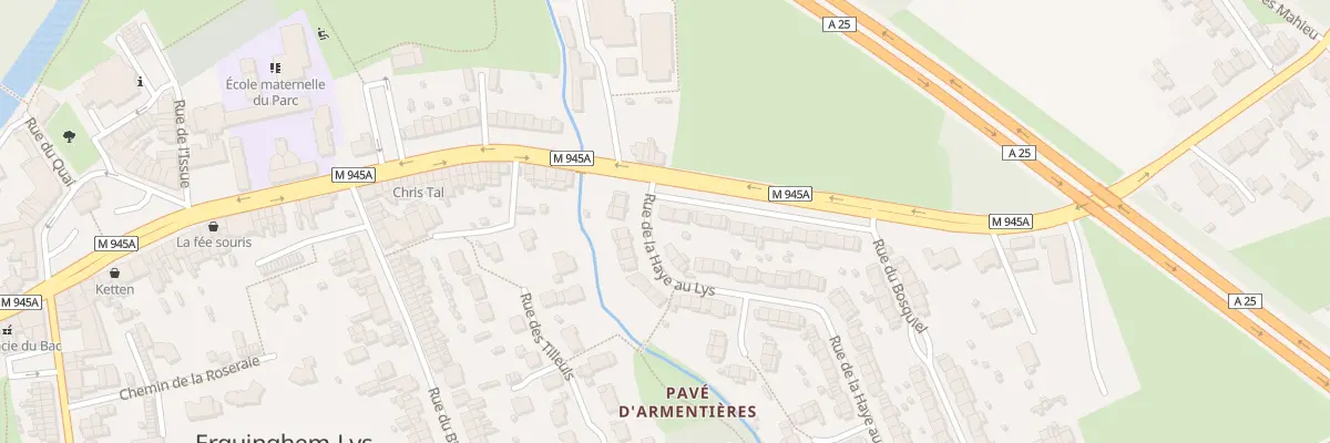 Plan du 338 Rue d’Armentières à Erquinghem-Lys