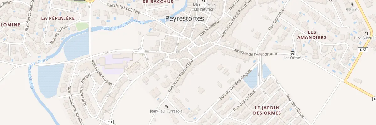 Plan du 16 Rue du Château d’Eau à Peyrestortes