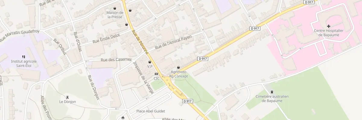 Plan du 8 Rue de la République à Bapaume