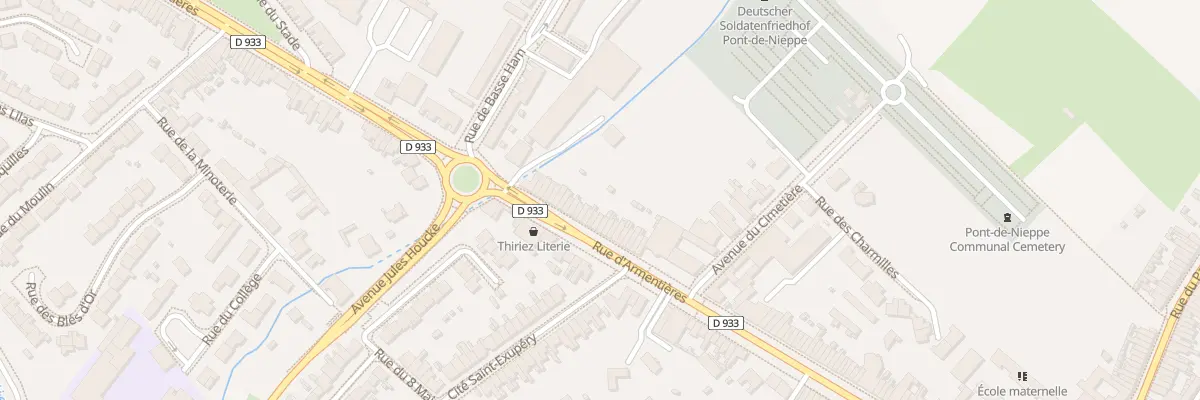Plan du 1007 Rue d’Armentieres à Nieppe