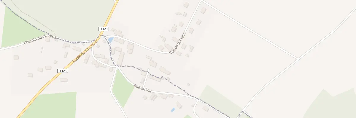 Plan du 190 Rue de la Plaine Les Harraults à Louzouer