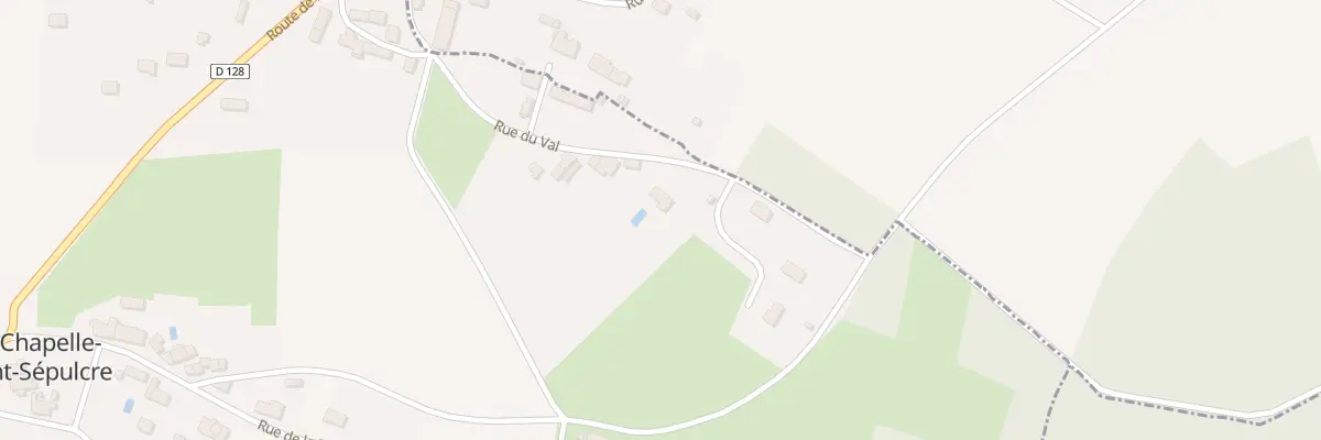 Plan du 294 Rue du Val à La Chapelle-Saint-Sépulcre