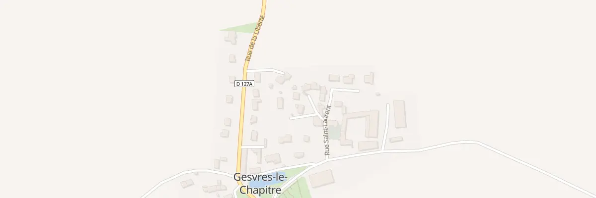 Plan du 3 Cour de l’Eglise à Gesvres-le-Chapitre