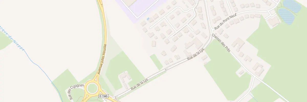 Plan du 676 Rue de la Lys à Nieppe