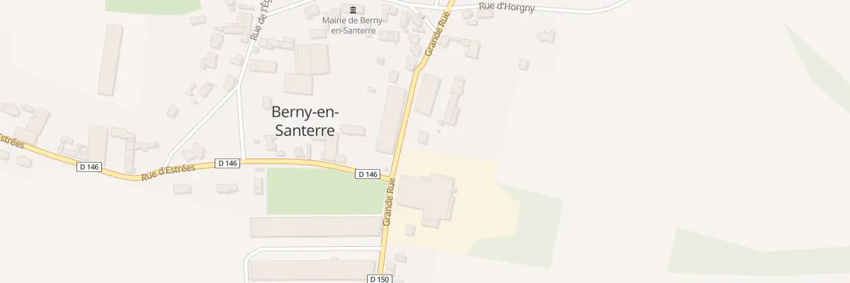 Plan du 5 Gr Grande Rue à Berny-en-Santerre