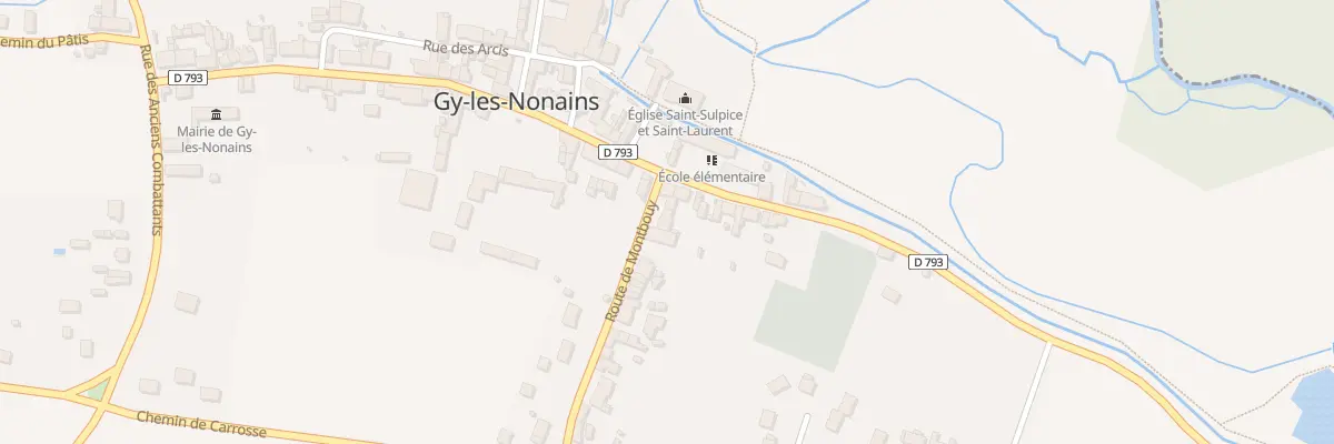 Plan du 27 Rte de Montbouy à Gy-les-Nonains