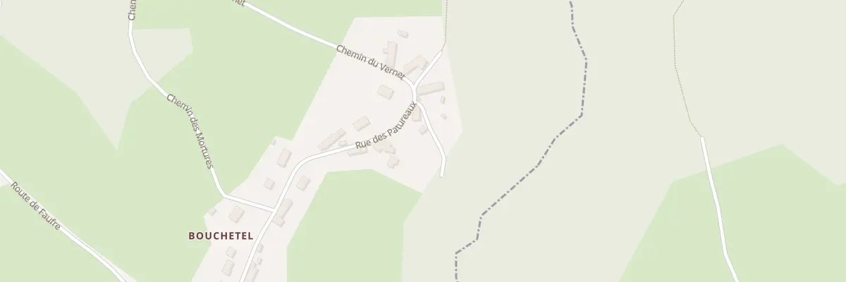 Plan du 4 Che des Rocheilles - Bouchetel à Queuille