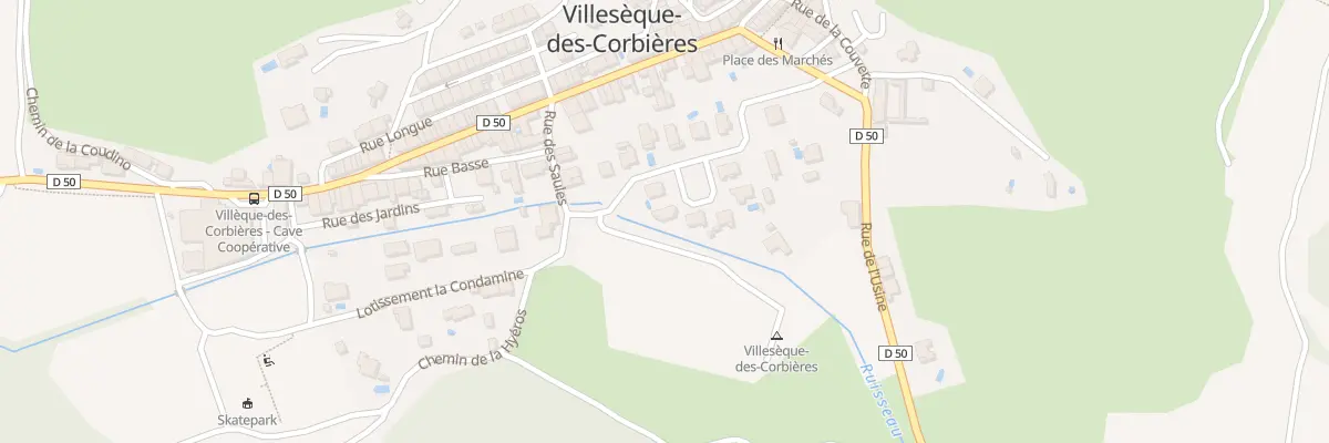 Plan du 15 Rue de la Fontaine des Prés à Villesèque-des-Corbières