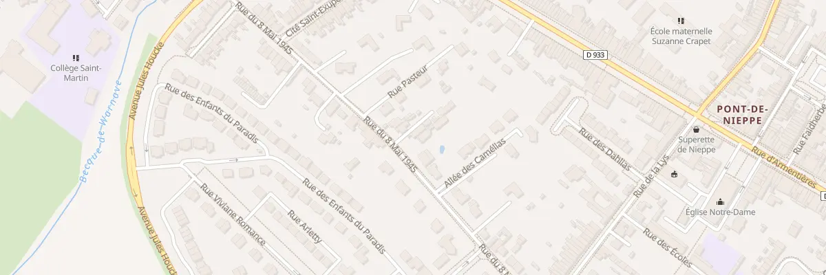 Plan du 240 Rue du 8 Mai 1945 à Nieppe