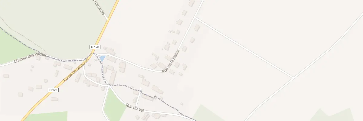 Plan du 234 Rue de la Plaine Les Harraults à Louzouer