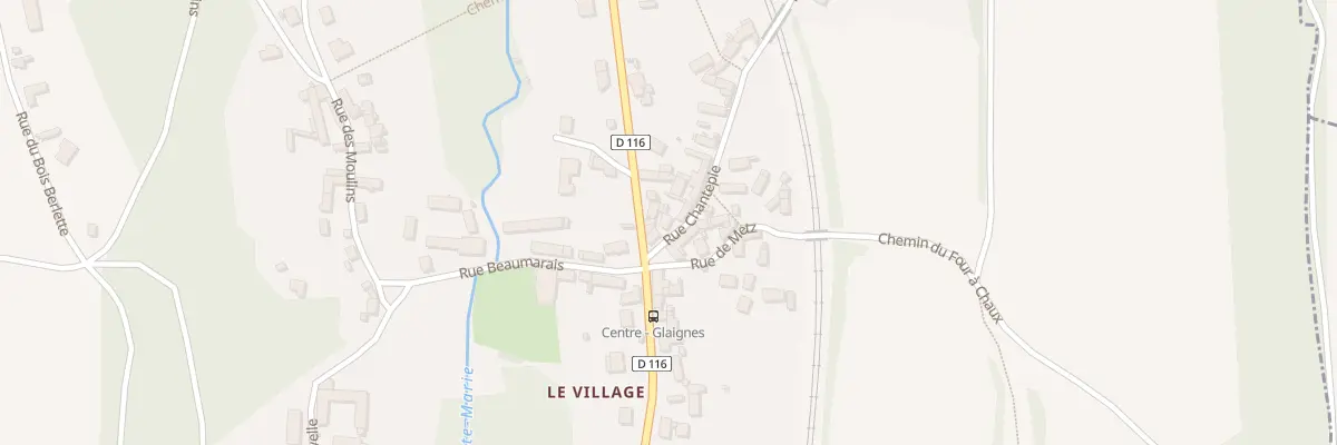 Plan du 3 Rue Chantepie à Glaignes
