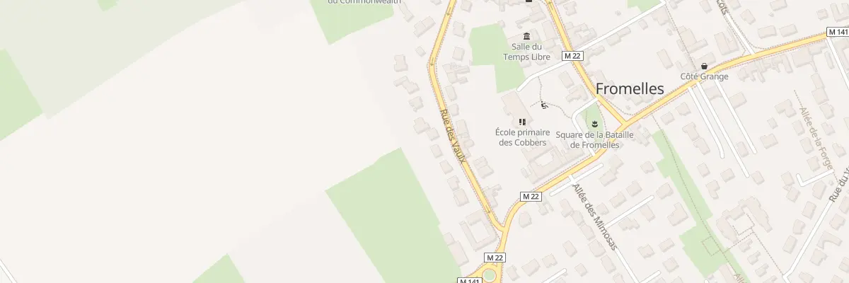Plan du 12 Rue des Vaulx à Fromelles