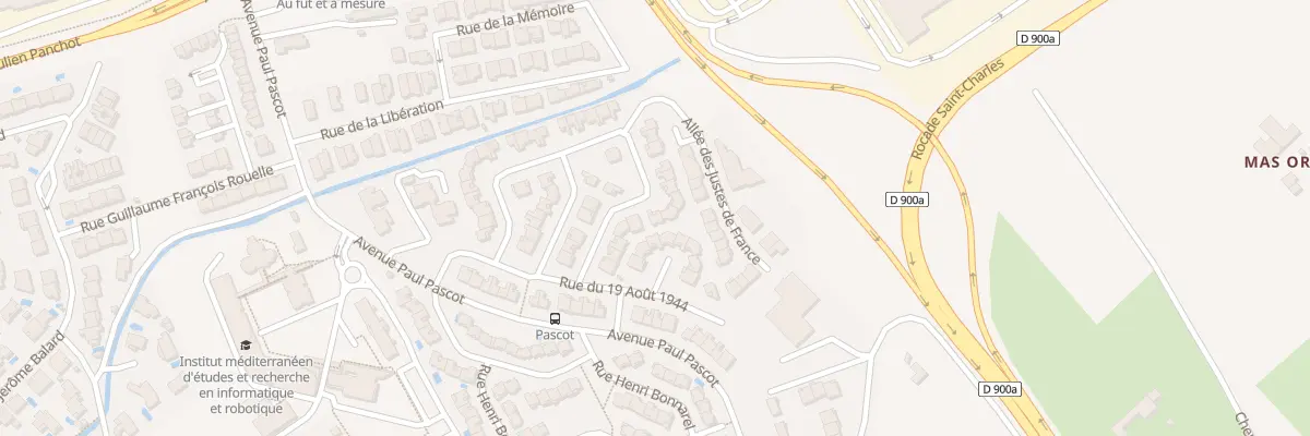 Plan du 12 Rue Medailles de la Resistance à Perpignan