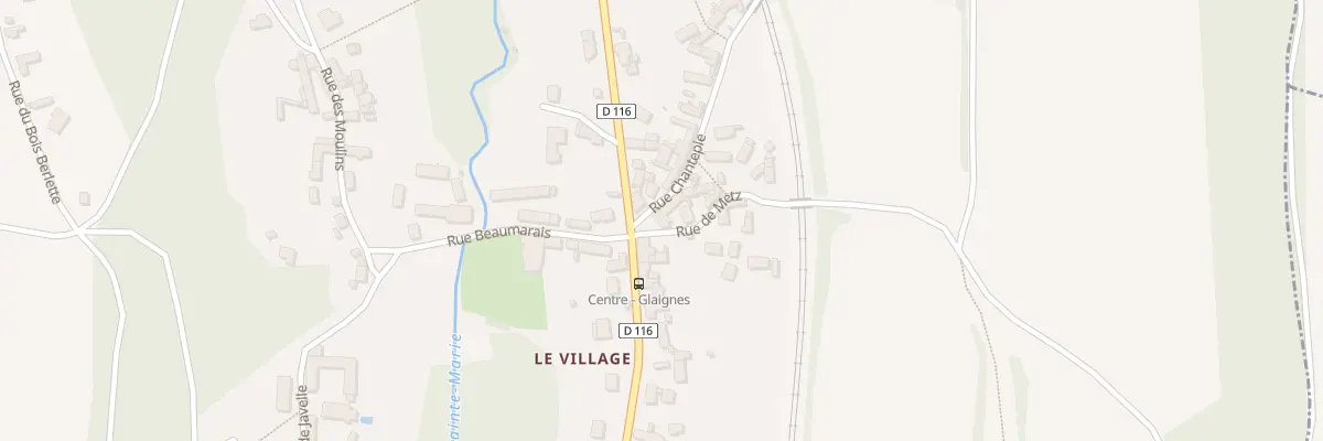 Plan du 1 Rue de Metz à Glaignes
