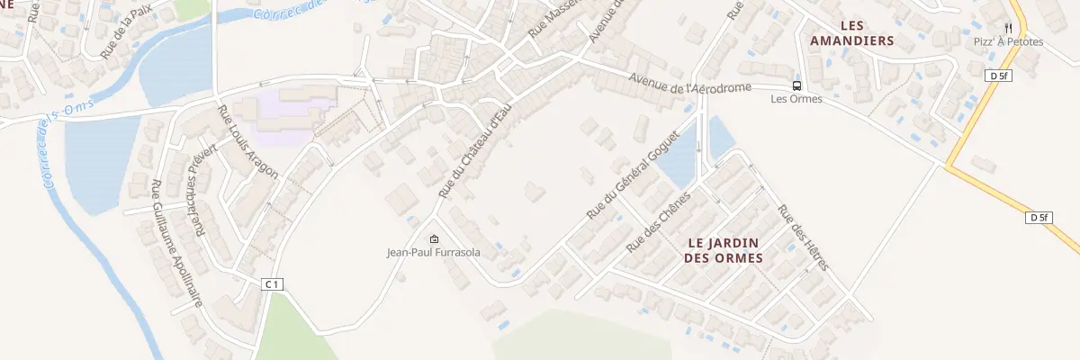 Plan du 33 Rue du Château d’Eau à Peyrestortes