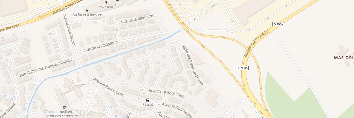 Plan du 22 Rue Medailles de la Resistance à Perpignan