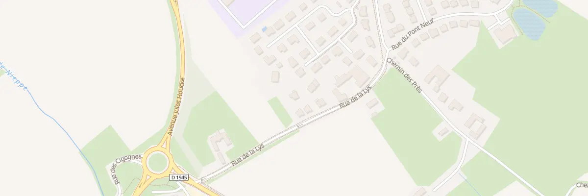 Plan du 634 Rue de la Lys à Nieppe