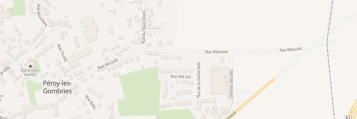 Plan du 94 Rue Ribouret à Péroy-les-Gombries