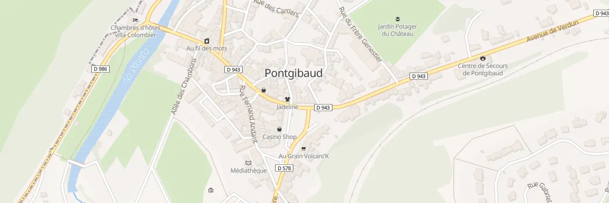 Plan du 17 Pl de la Republique à Pontgibaud