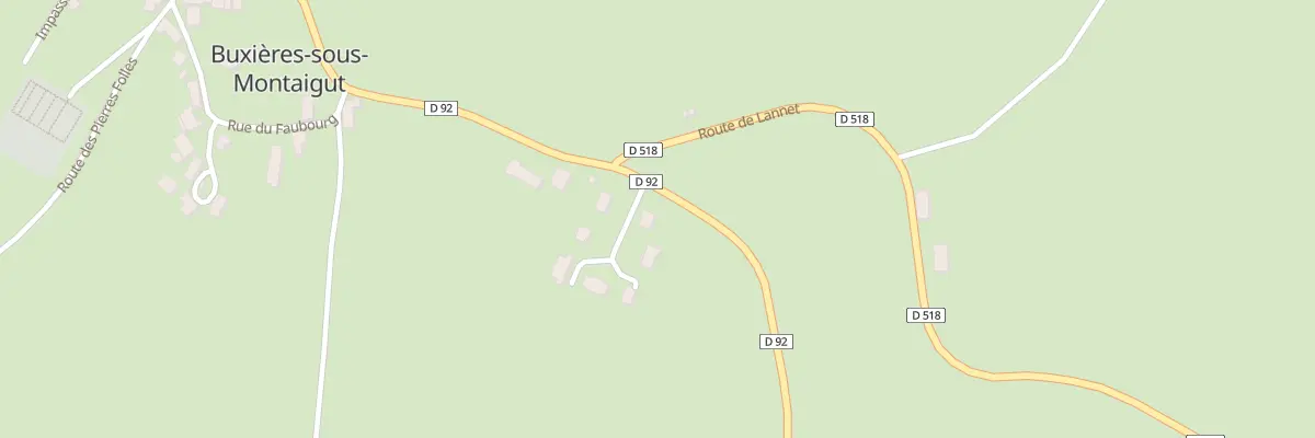 Plan du 1 Lot Champ Breniat à Buxières-sous-Montaigut